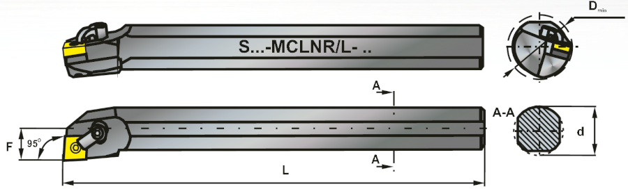 S50V MCLNR19 soustružnický držák